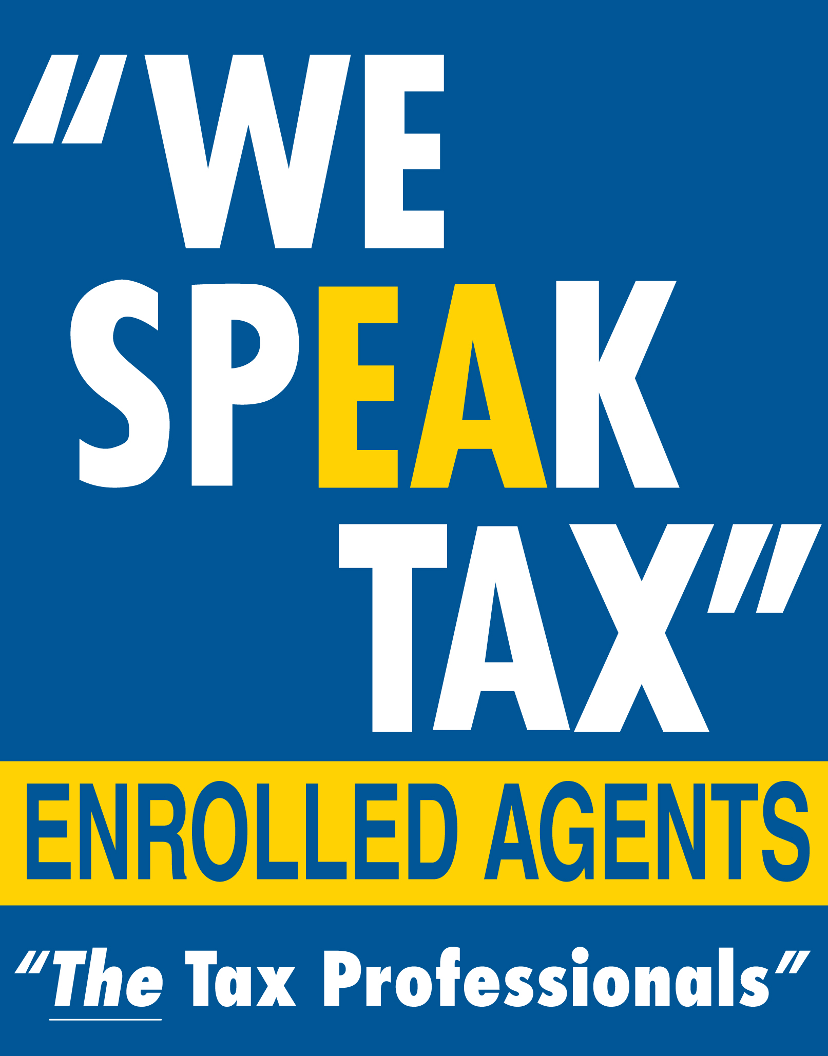We SpEAk Tax